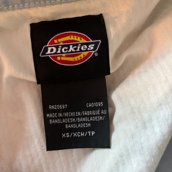 Dickies Women’s Eisenhower Jacket Light Blue Workwear Zip Front X small - Picture 4 of 10
